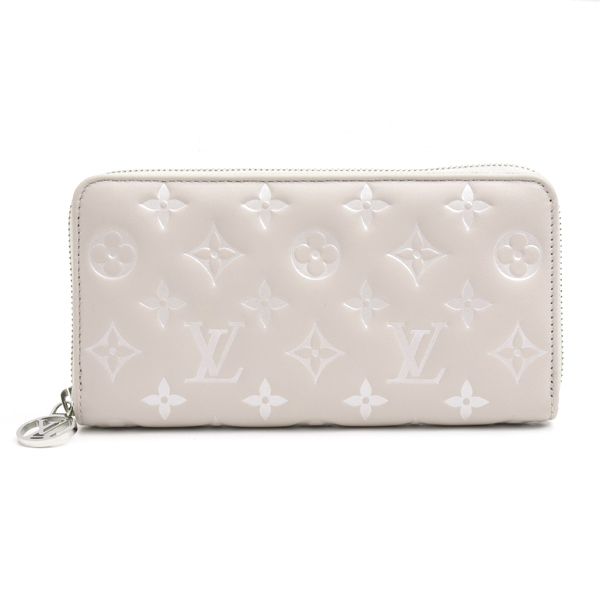 ルイヴィトン 財布 ジッピーウォレット ラウンドファスナー長財布 モノグラムアンプラント ラムスキン 日本限定カラー M13700 Louis Vuitton 中古