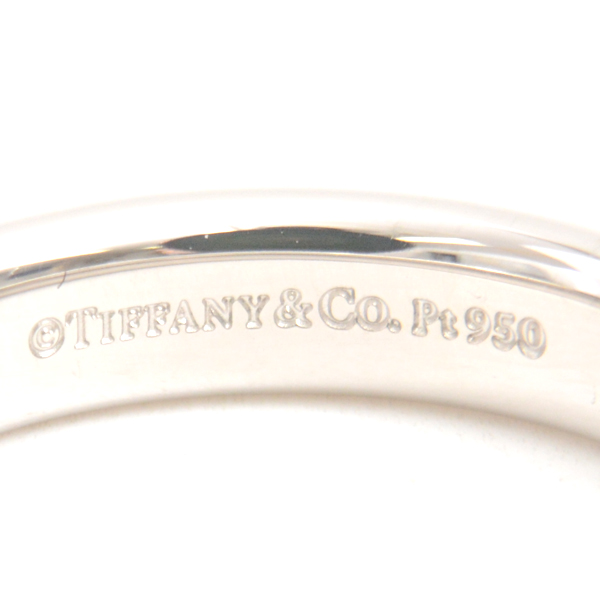 ティファニー 指輪 メンズ ダブルミルグレイン バンド リング 3.9mm 12.5号程 プラチナ TIFFANY PT950 中古