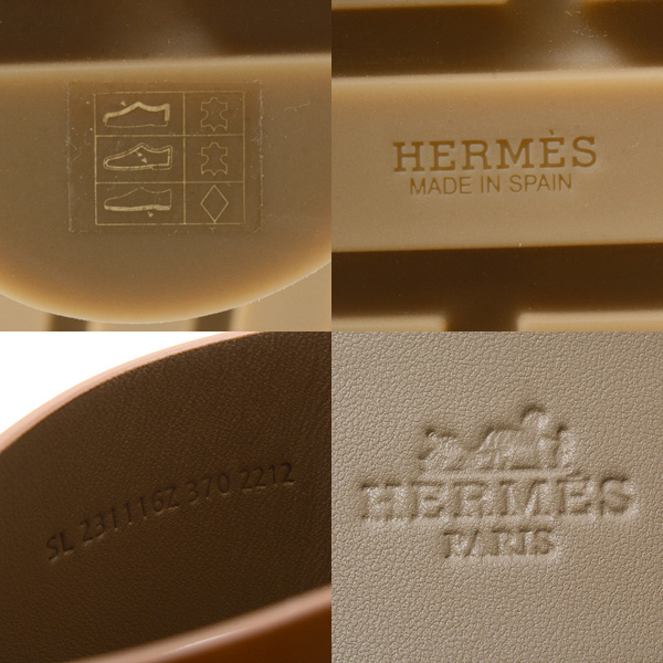 エルメス 靴 レディース エズ 30 サンダル ナチュラル HERMES H221026Z A3370  未使用展示品