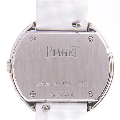 ピアジェ 時計 レディース ポセション ダイヤモンドベゼル 電池式 シルバー文字盤 ホワイトゴールド PIAGET P10402 750WG 中古