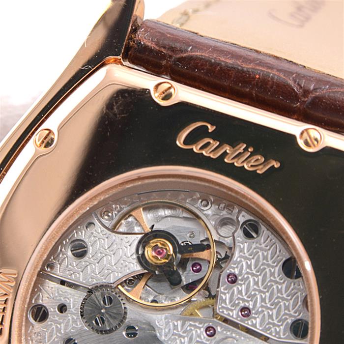 カルティエ Cartier 2498 トーチュLM ダイヤ 手巻き メンズ メーカーメンテナンス済み 750PG ピンクゴールド【中古】