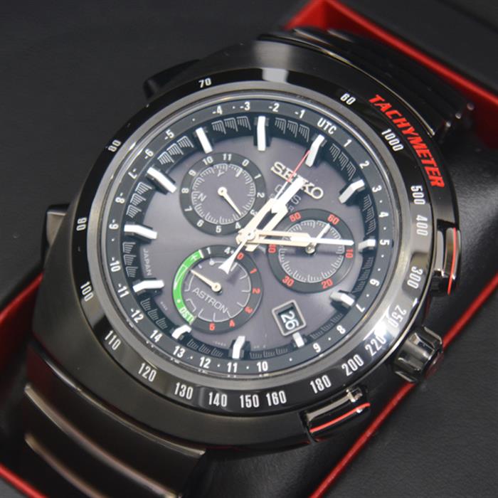 セイコー 腕時計 メンズ アストロン ジウジアーロデザイン 2017年 3000本限定 ブラック チタン SEIKO SBXB121 TI 中古
