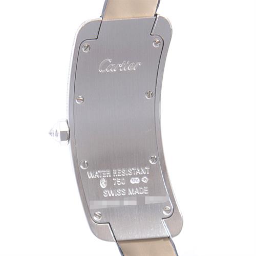 カルティエ 時計 レディース タンクS 2重ダイヤベゼル ホワイトゴールド 電池式 シルバー文字盤 Cartier WJ300950 750WG 中古