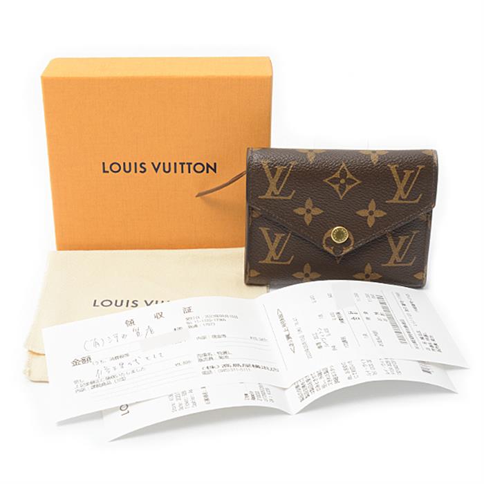 ルイヴィトン 財布 レディース ポルトフォイユ ヴィクトリーヌ 三つ折り財布 モノグラム Louis Vuitton M62472 中古