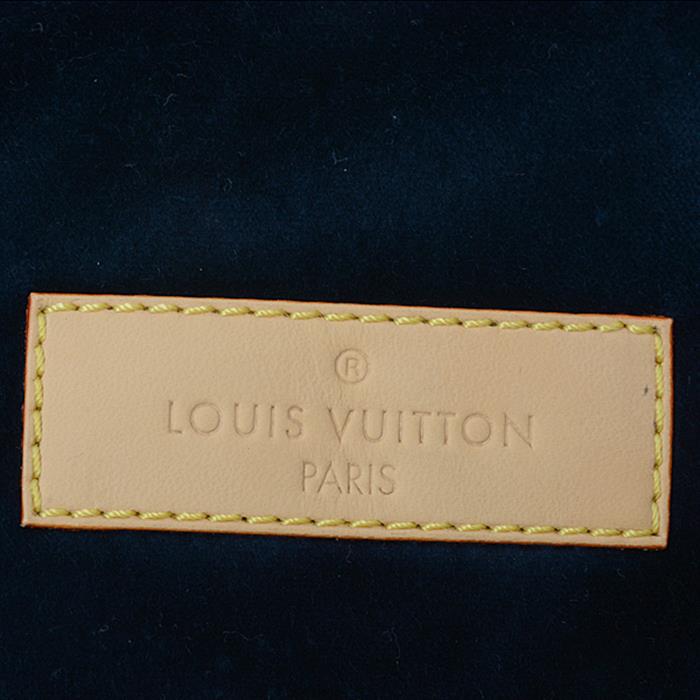 ルイヴィトン 靴 レディース ロゴ ルームシューズ スリッパ サイズ37 日本サイズ24cm ネイビー Louis Vuitton 中古