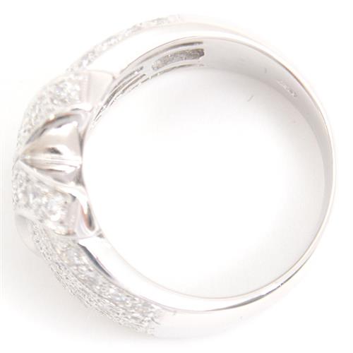 ポンテヴェキオ 指輪 レディース ダイヤモンド デザイン リング D1.09ct 13.5号 ホワイトゴールド Ponte Vecchio K18WG 中古