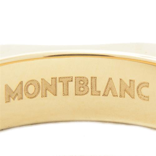 モンブラン 指輪 メンズ レディース 4810コレクション ホワイトスターモチーフ 12ポイント ダイヤ リング 54号 イエローゴールド MONTBLANC 750YG 中古