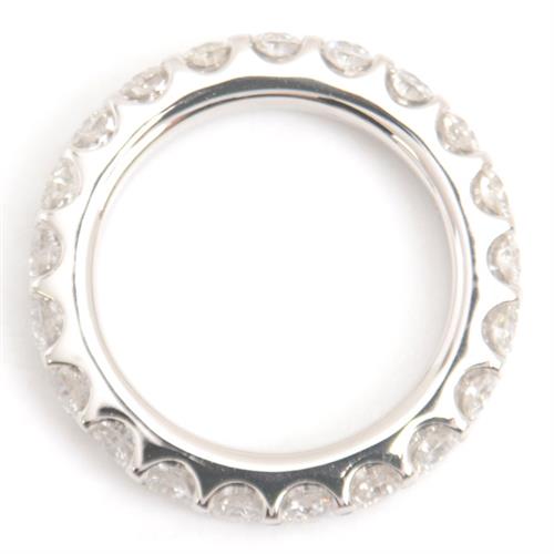 ポンテヴェキオ 指輪 レディース ダイヤモンド フルエタニティ リング D2.16ct 9号 プラチナ Ponte Vecchio PT900 中古