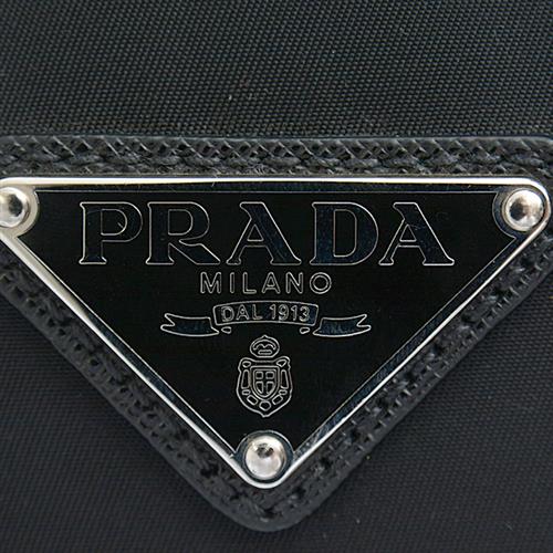 プラダ バッグ レディース メンズ リュック 三角プレート バックパック ナイロン ブラック PRADA V164 中古