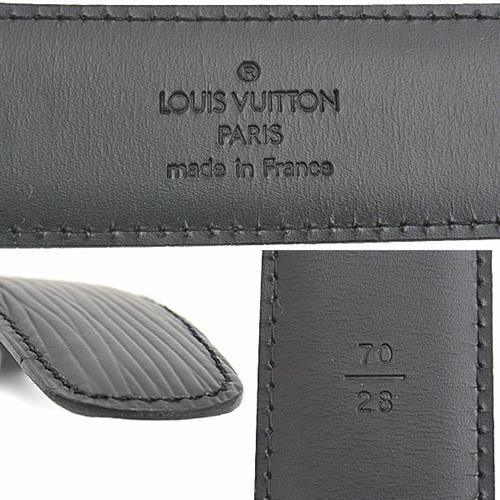 ルイヴィトン 服飾小物 レディース メンズ エピ サンチュールクラシック ベルト サイズ70/28 ノワール Louis Vuitton M6833 中古