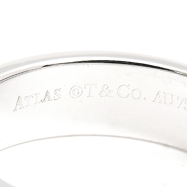 ティファニー 指輪 レディース アトラス 3Pダイヤモンド リング 11.5号程度 ホワイトゴールド TIFFANY 750WG K18 中古