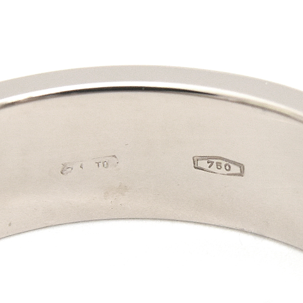 カルティエ 指輪 メンズ レディース ラブ リング Love 刻印サイズ56 実測15号程度 幅5mm ホワイトゴールド Cartier 750WG K18 中古