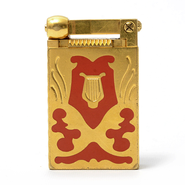 デュポン テアトロ アルルカン ガスライター ハンマーヘッド 世界2500個限定 ゴールド レッド S.T.Dupont 中古