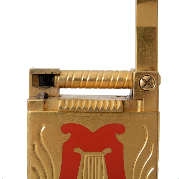 デュポン テアトロ アルルカン ガスライター ハンマーヘッド 世界2500個限定 ゴールド レッド S.T.Dupont 中古