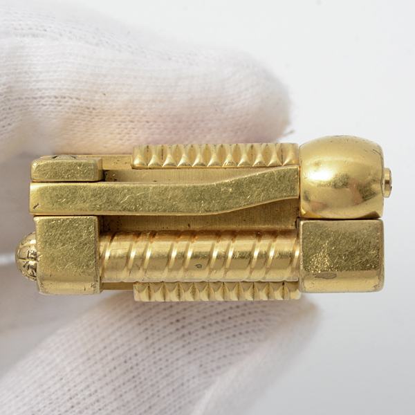 デュポン テアトロ アルルカン ガスライター ハンマーヘッド 世界2500個限定 ゴールド レッド S.T.Dupont 中古