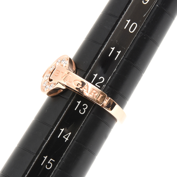 ブルガリ 指輪 レディース ブルガリブルガリ ダイヤ リング 12.5号 ピンクゴールド BVLGARI 750PG 中古