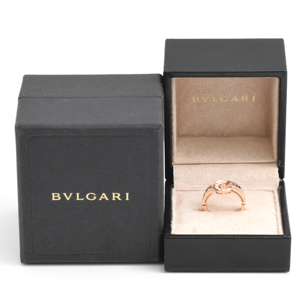 ブルガリ 指輪 レディース ブルガリブルガリ ダイヤ リング 12.5号 ピンクゴールド BVLGARI 750PG 中古