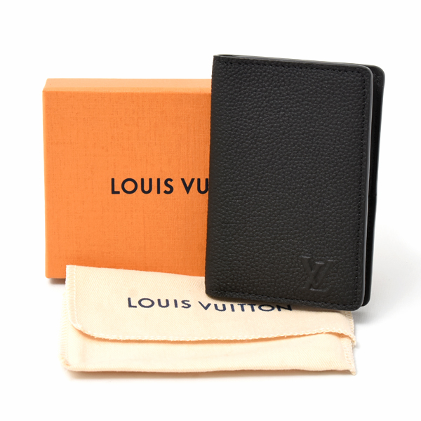 ルイヴィトン ブランド小物 メンズ LV アエログラム カードケース オーガナイザー ドゥ ポッシュ ノワール M25951 Louis Vuitton 中古