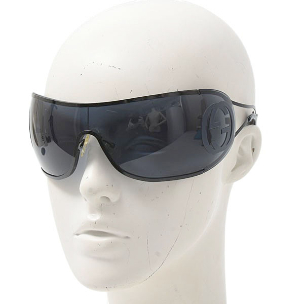 グッチ サングラス メンズ サングラス シールド スポーツタイプ ブルーレンズ GUCCI GG2799/S 中古