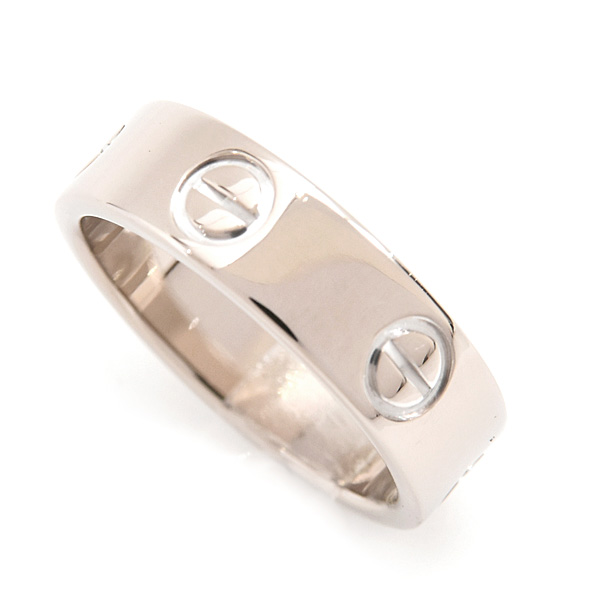 カルティエ 指輪 レディース ラブリング 51号 実寸10.5号 ホワイトゴールド 750WG Cartier 中古