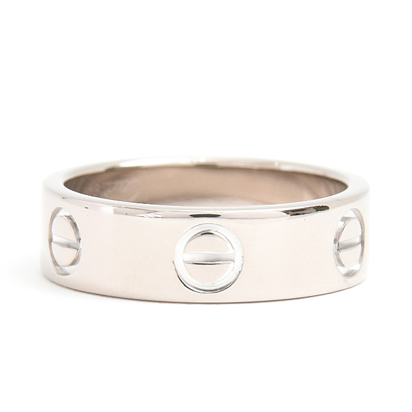 カルティエ 指輪 レディース ラブリング 51号 実寸10.5号 ホワイトゴールド 750WG Cartier 中古