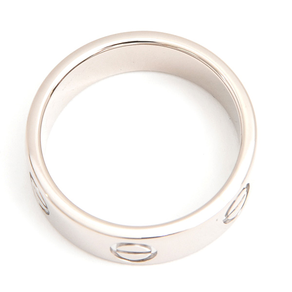 カルティエ 指輪 レディース ラブリング 51号 実寸10.5号 ホワイトゴールド 750WG Cartier 中古