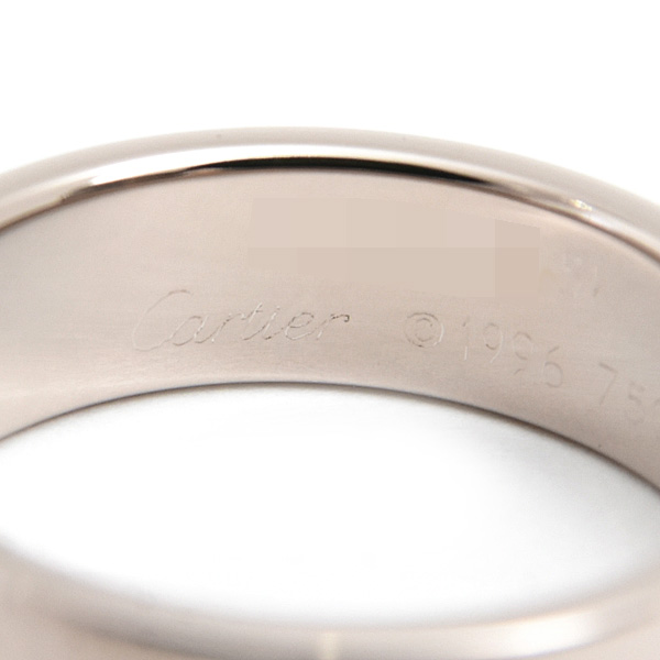 カルティエ 指輪 レディース ラブリング 51号 実寸10.5号 ホワイトゴールド 750WG Cartier 中古