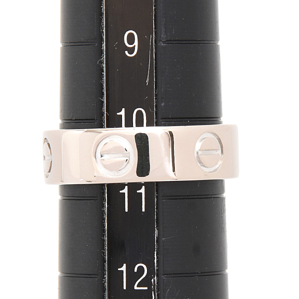 カルティエ 指輪 レディース ラブリング 51号 実寸10.5号 ホワイトゴールド 750WG Cartier 中古