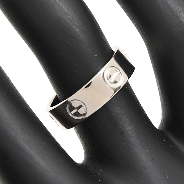 カルティエ 指輪 レディース ラブリング 51号 実寸10.5号 ホワイトゴールド 750WG Cartier 中古