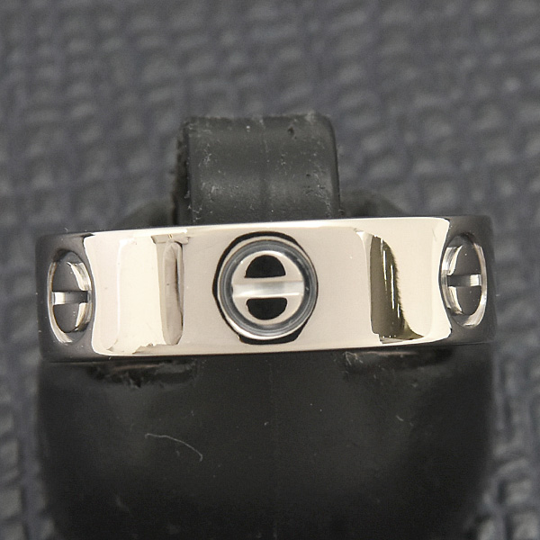 カルティエ 指輪 レディース ラブリング 51号 実寸10.5号 ホワイトゴールド 750WG Cartier 中古