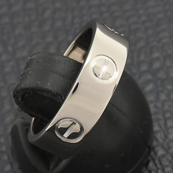 カルティエ 指輪 レディース ラブリング 51号 実寸10.5号 ホワイトゴールド 750WG Cartier 中古