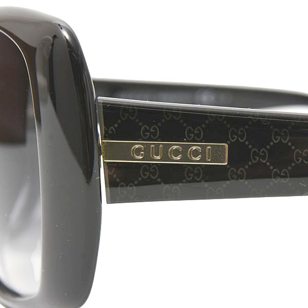 グッチ サングラス メンズ サングラス プラスチックフレーム グラデーションレンズ ブラック GUCCI GG3591 中古