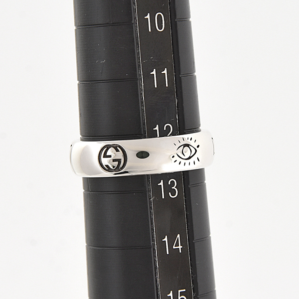 グッチ 指輪 レディース Blind for Love リング 刻印13 実測12号強 スターリングシルバー ブラインドフォーラブ Ag925 SV925 GUCCI 中古