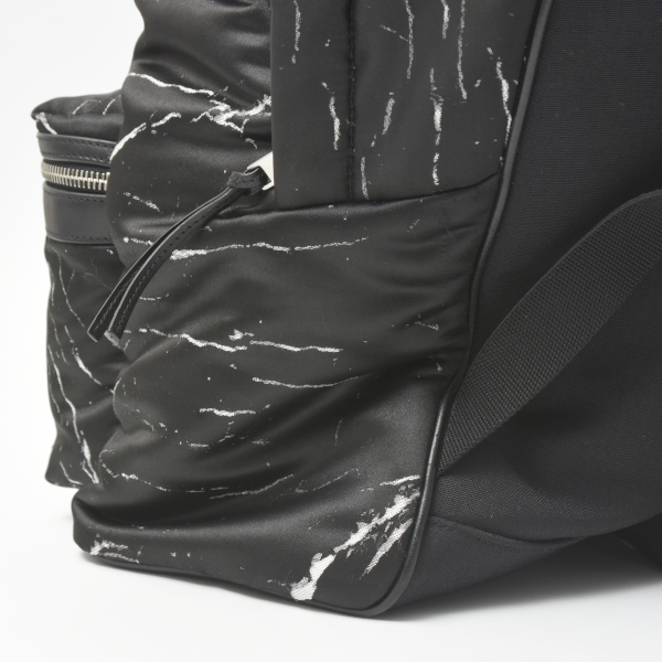 サンローラン バッグ バッグパック リュック マーブルデザイン ナイロン ブラック ホワイト 584967 SAINT LAURENT 中古
