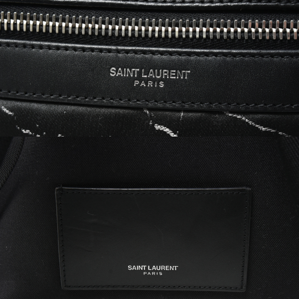 サンローラン バッグ バッグパック リュック マーブルデザイン ナイロン ブラック ホワイト 584967 SAINT LAURENT 中古