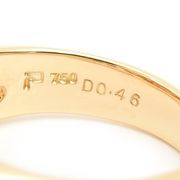 ポーラ 指輪 レディース ルビー ダイヤ リング 14.5号 R0.44ct D0.46ct イエローゴールド 750YG POLA 中古