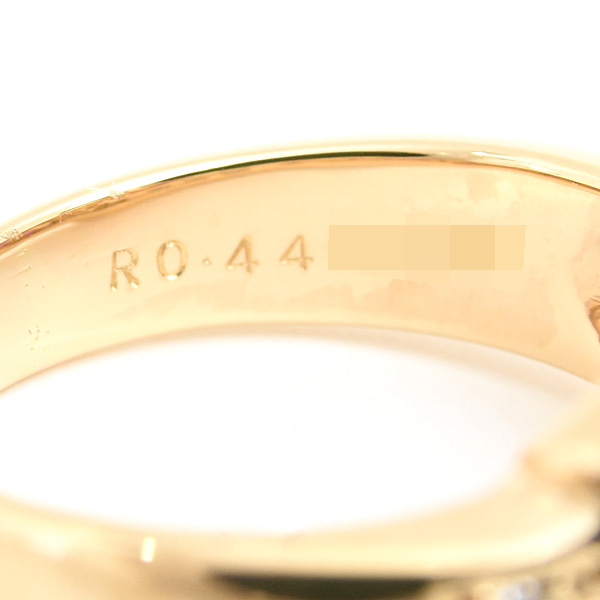 ポーラ 指輪 レディース ルビー ダイヤ リング 14.5号 R0.44ct D0.46ct イエローゴールド 750YG POLA 中古