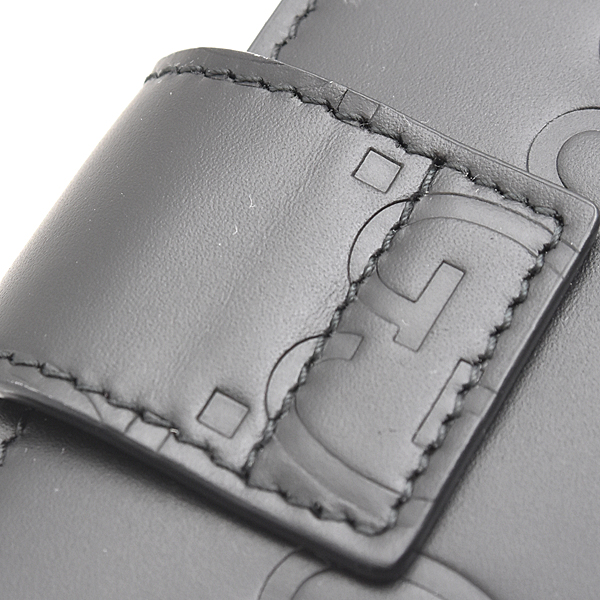 グッチ 財布 レディース GG ミディアム ウォレット GGレザー L字ファスナー ブラック GUCCI 760131 未使用展示品