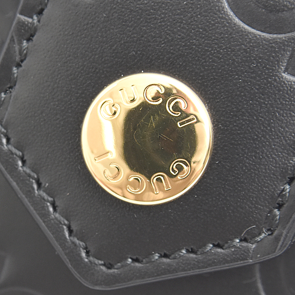 グッチ 財布 レディース GG ミディアム ウォレット GGレザー L字ファスナー ブラック GUCCI 760131 未使用展示品