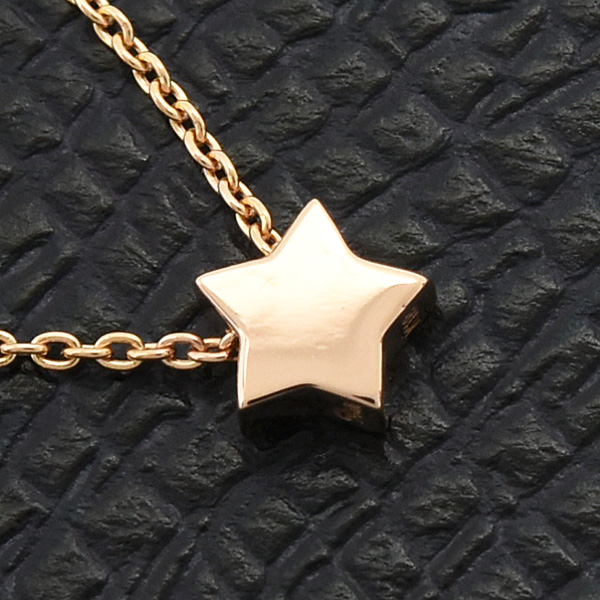 スタージュエリー ネックレス レディース スターモチーフ ペンダント ピンクゴールド K18PG STAR JEWELRY 中古