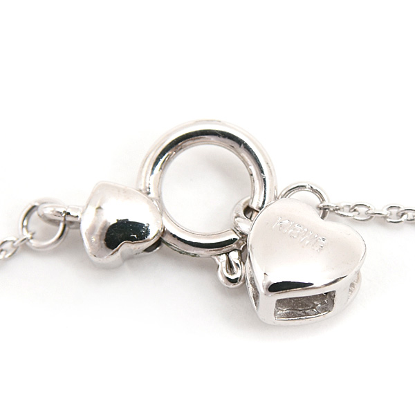 ポンテヴェキオ ネックレス レディース ハート ダイヤ ペンダント D0.30ct ホワイトゴールド K18WG Ponte Vecchio 中古