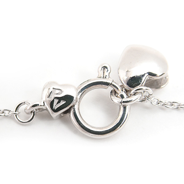 ポンテヴェキオ ネックレス レディース ハート ダイヤ ペンダント D0.30ct ホワイトゴールド K18WG Ponte Vecchio 中古