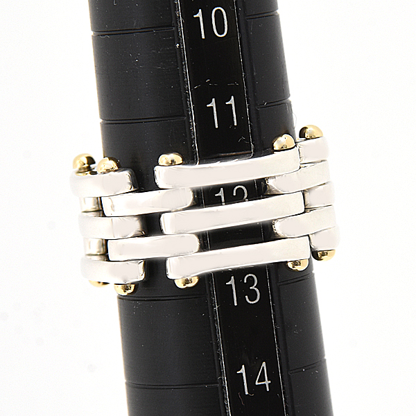 ティファニー 指輪 レディース ゲートリンク リング 実測12号 GATE LINK スターリングシルバー イエローゴールド TIFFANY SV925 750YG 中古