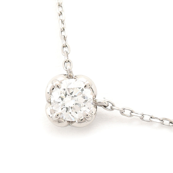 ヨンドシー ネックレス レディース 1P ダイヤモンド プラチナ PT850 4℃ 中古