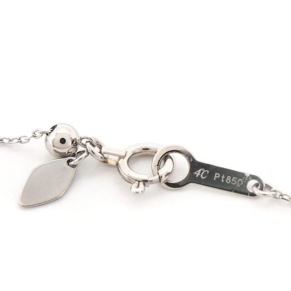 ヨンドシー ネックレス レディース 1P ダイヤモンド プラチナ PT850 4℃ 中古