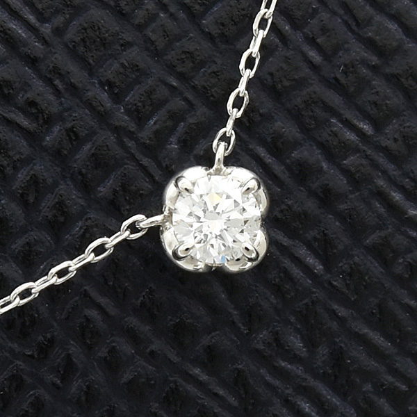 ヨンドシー ネックレス レディース 1P ダイヤモンド プラチナ PT850 4℃ 中古