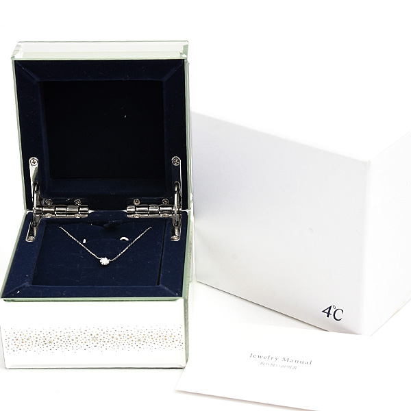 ヨンドシー ネックレス レディース 1P ダイヤモンド プラチナ PT850 4℃ 中古