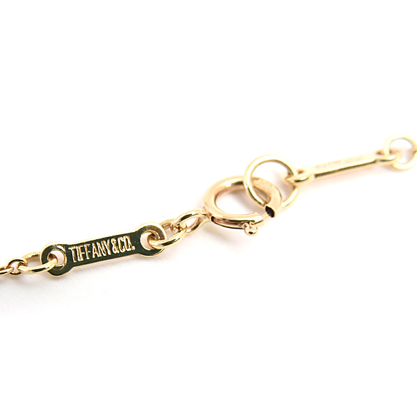 ティファニー ネックレス レディース オープンハート ペンダント エルサペレッティ イエローゴールド 750YG TIFFANY 中古