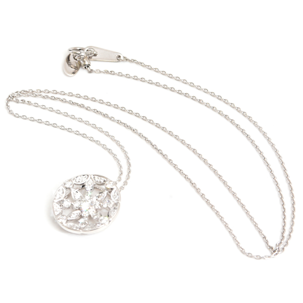 モニッケンダム ネックレス レディース ホワイトポージー ダイヤモンド ネックレス D0.46ct プラチナ MONNICKENDAM PT900 中古