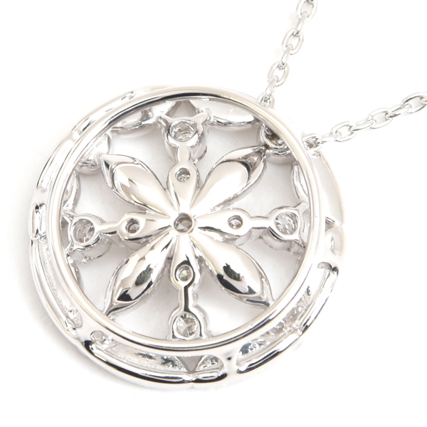 モニッケンダム ネックレス レディース ホワイトポージー ダイヤモンド ネックレス D0.46ct プラチナ MONNICKENDAM PT900 中古